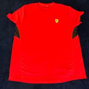 Ferrari Official Licensed Product Mens XL RedPerformance T-Shirt Scuderia Shield